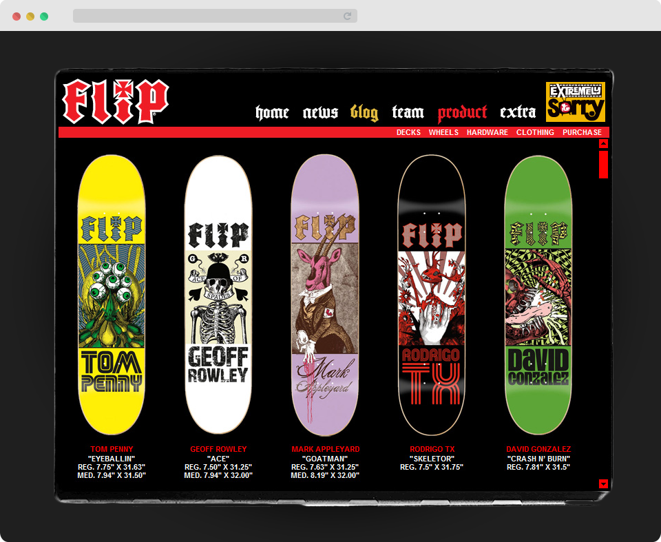 Flip skateboards