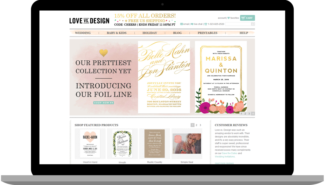 Love vs design webdesign